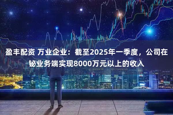 盈丰配资 万业企业：截至2025年一季度，公司在铋业务端实现8000万元以上的收入