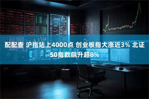 配配查 沪指站上4000点 创业板指大涨近3% 北证50指数飙升超8%